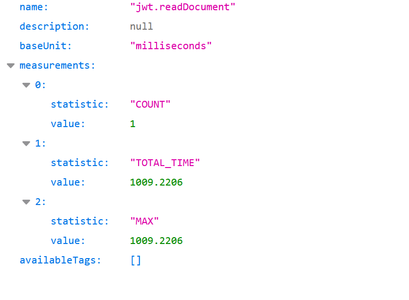 Beispielausgabe von jwt.readDocument